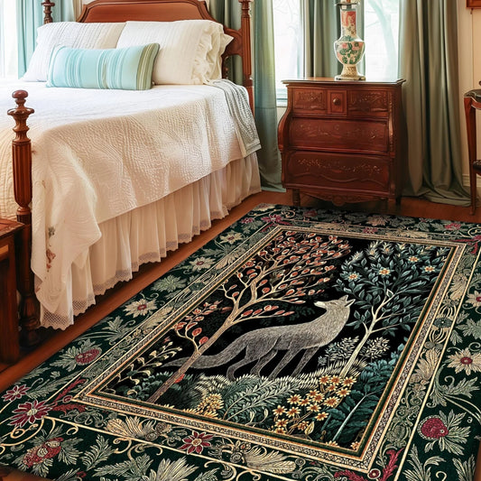 Danish Folk Art Forest Woodland Rug