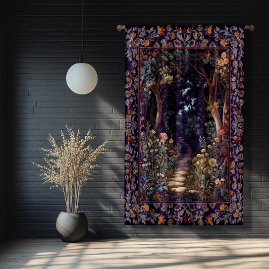 Magical Woodland Blackout Curtains Botanical Aesthetic