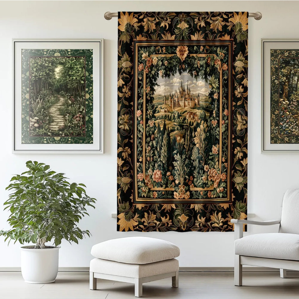 Dark Academia Victorian Royal Blackout Curtains