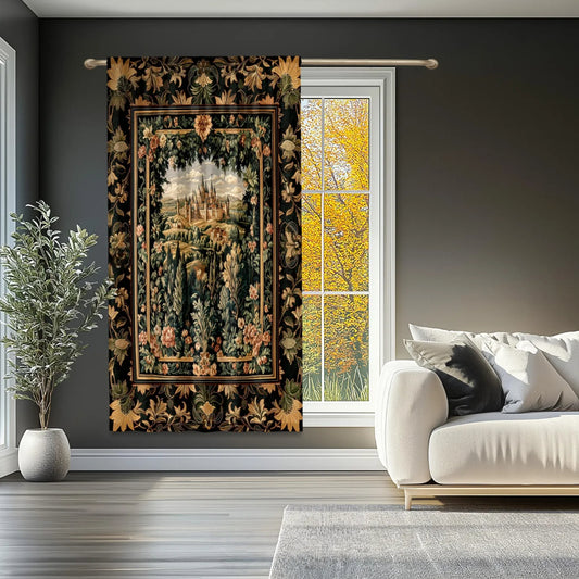 Dark Academia Victorian Royal Blackout Curtains