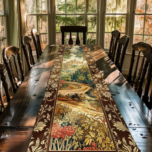 Fairytale Castle Table Runner Woodland Fairycore Magical