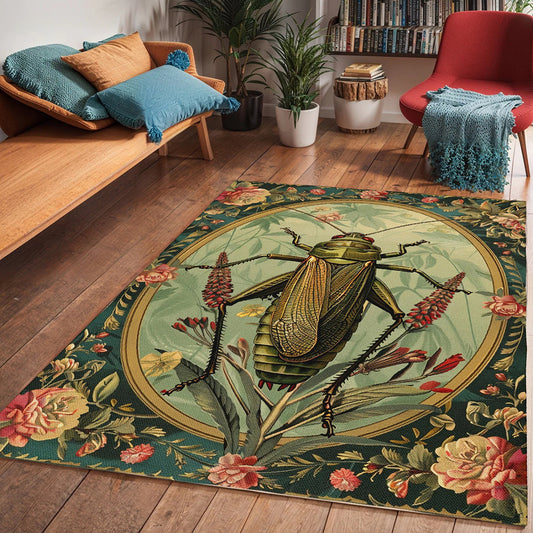 Grasshopper Insect Rug