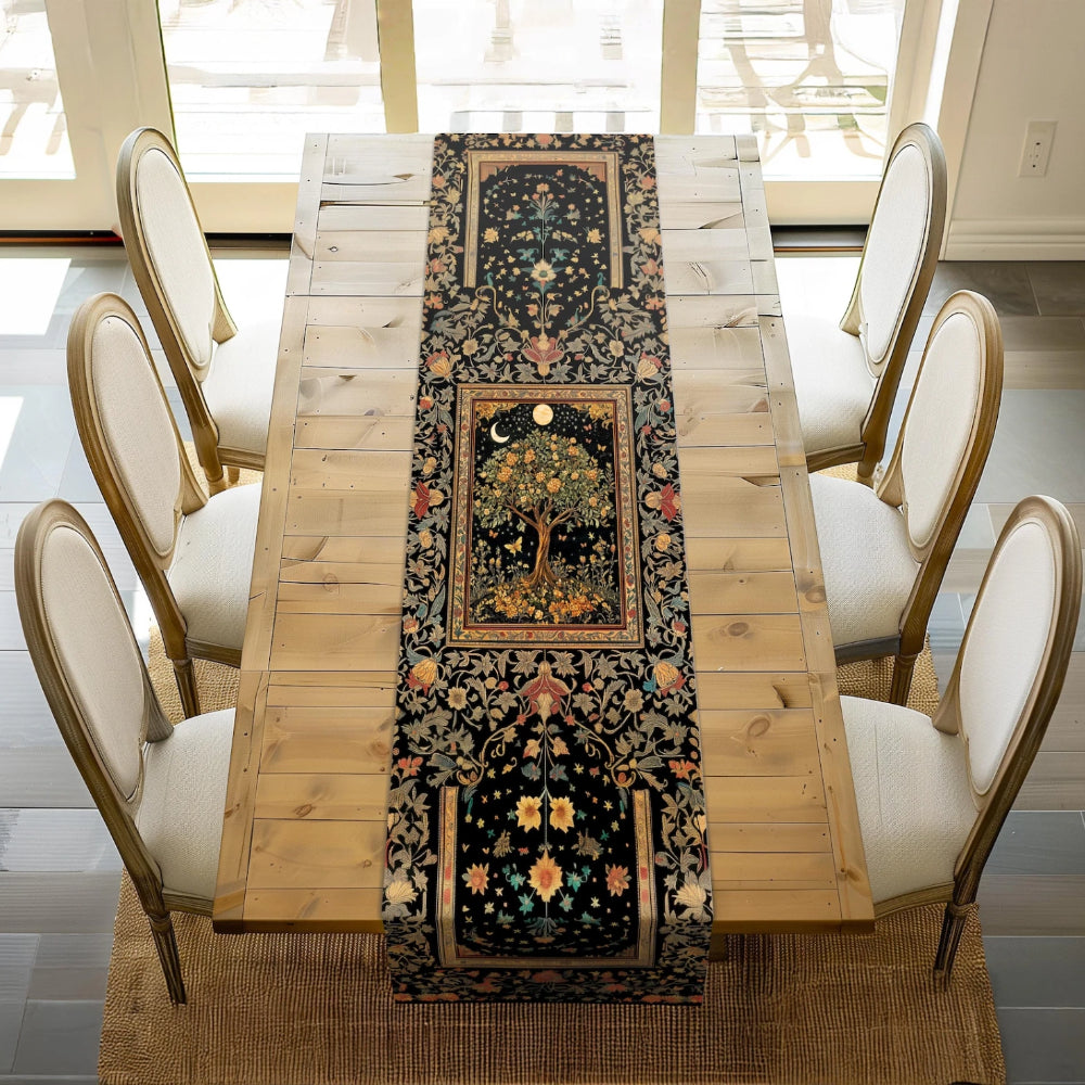 Tree of Life Fairytale Inspired Table Runner Gothic Magical
