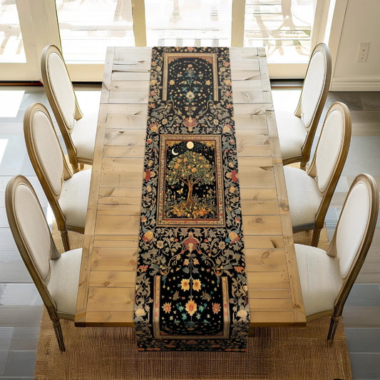Tree of Life Fairytale Inspired Table Runner Gothic Magical