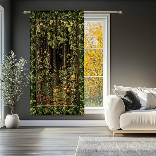 Fairytale Forest Botanical Blackout Curtains Mystic Aesthetic