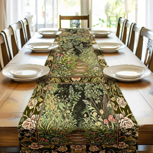 Forest Mystical Table Runner Forest Inspired Botanical Aesthetic