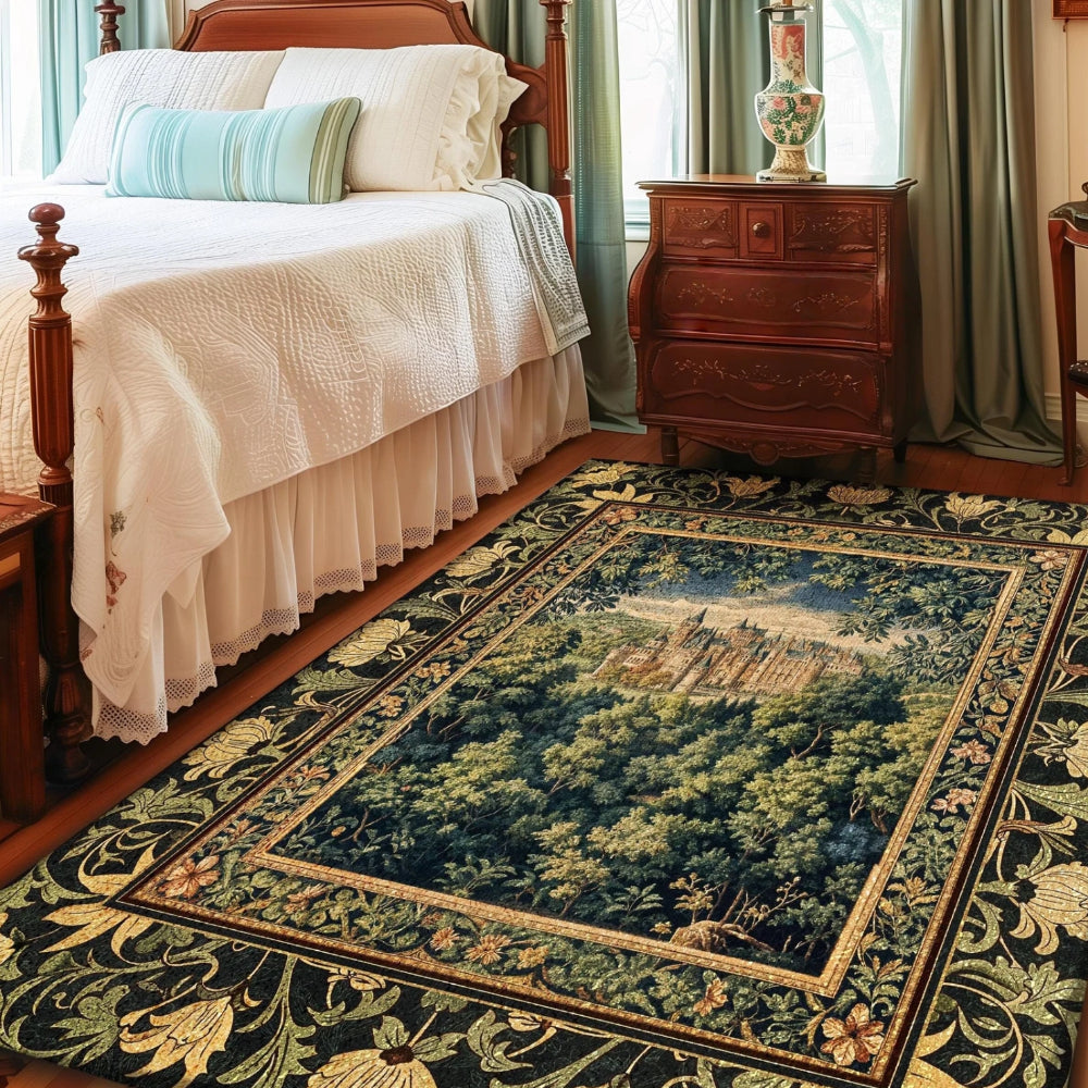 Ethereal Fairytale Fantasy Castle Rug