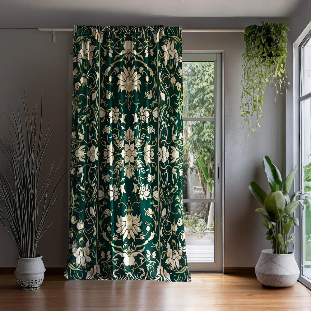 Forest Green Blackout Curtains Renaissance Revival Art