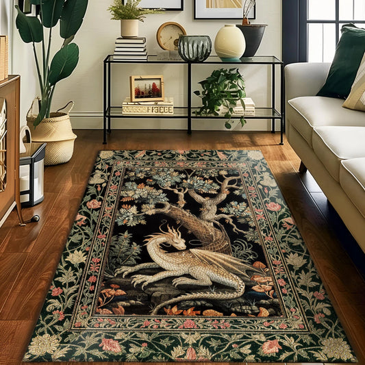 Dark Academia Gothic Decor Rug