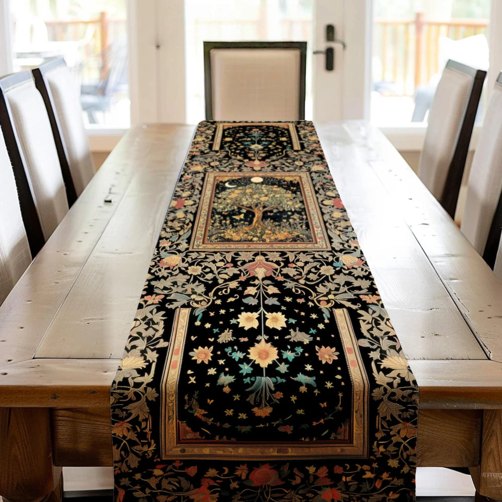 Tree of Life Fairytale Inspired Table Runner Gothic Magical