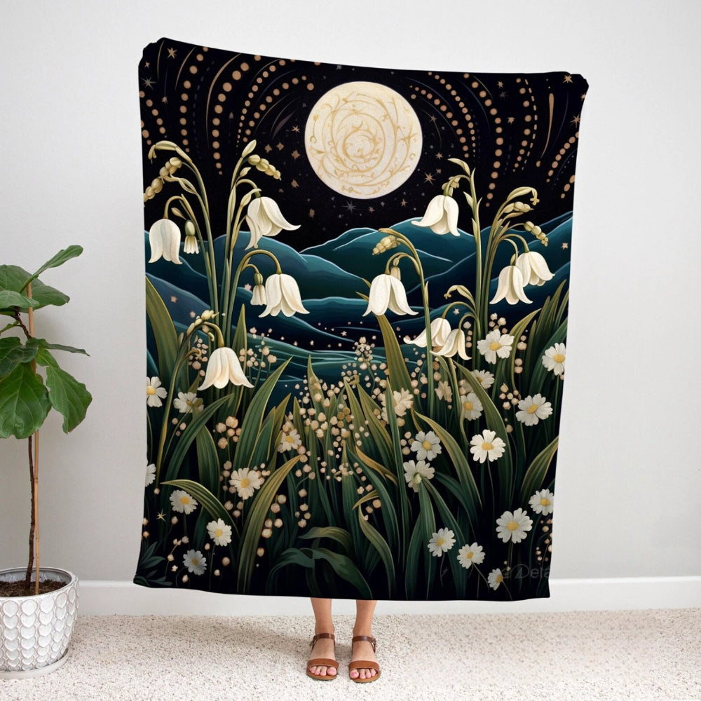 Lily of the Valley Throw Blanket
