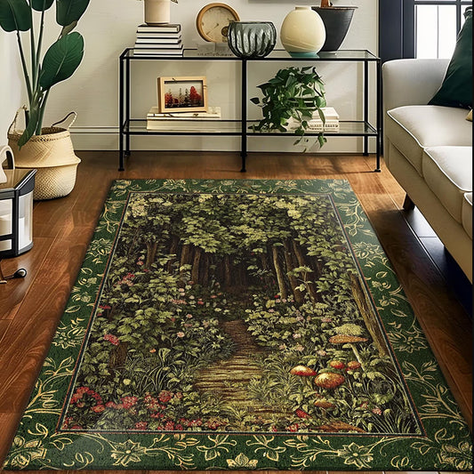 Fairytale Forest Botanical Accent Rug Machine Washable