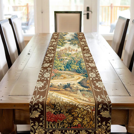 Fairytale Castle Table Runner Woodland Fairycore Magical