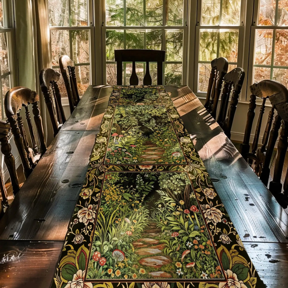 Forest Mystical Table Runner Forest Inspired Botanical Aesthetic