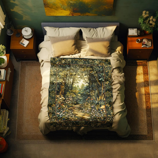 Fairy Meadow Forest Blanket Mystic Academia