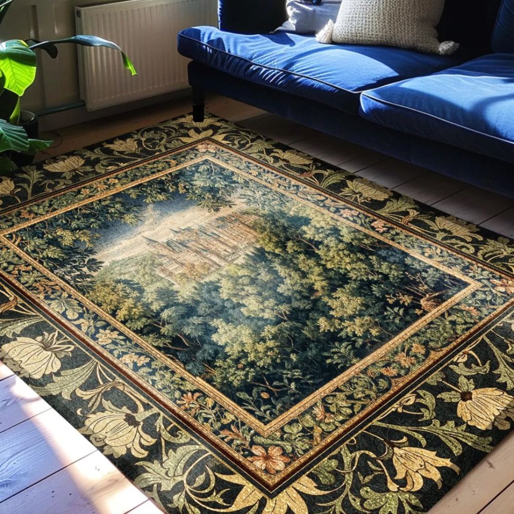 Ethereal Fairytale Fantasy Castle Rug