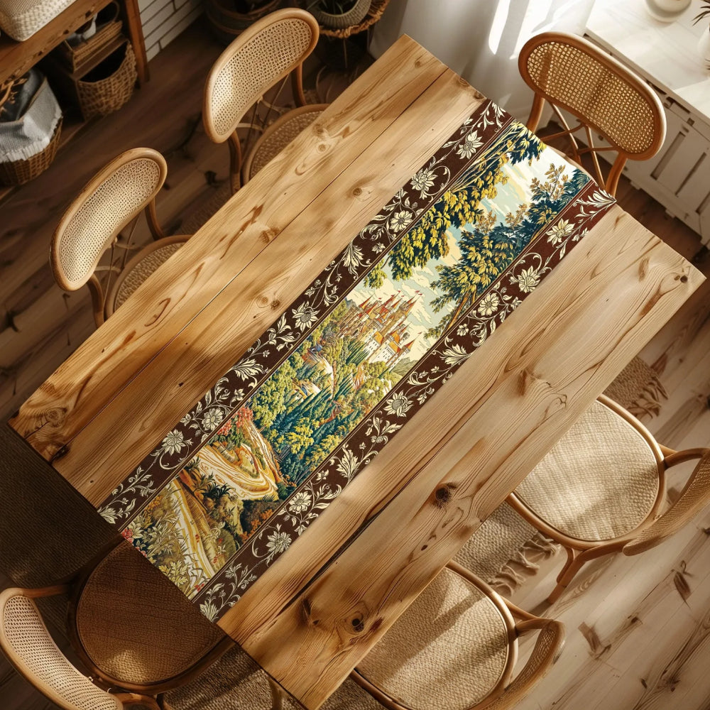 Fairytale Castle Table Runner Woodland Fairycore Magical