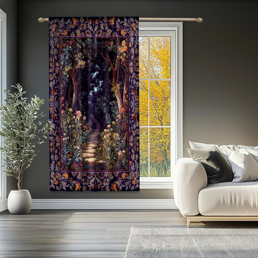 Magical Woodland Blackout Curtains Botanical Aesthetic