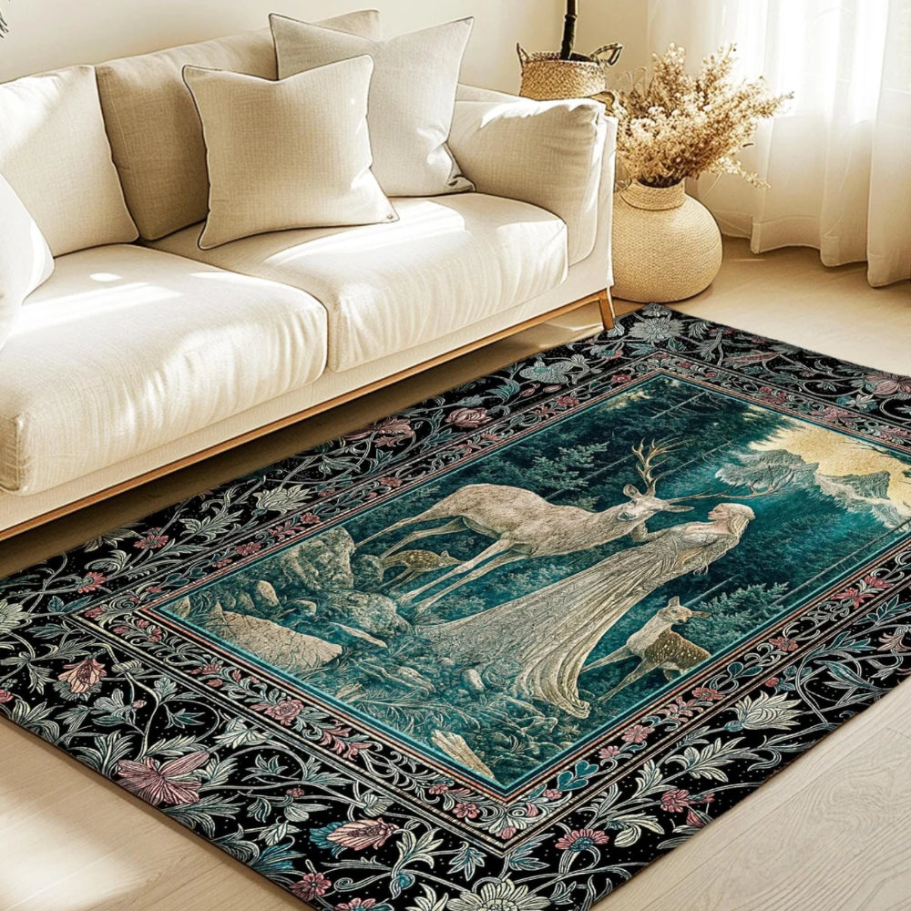 Twilight Forest Spirits Area Rug Royal Gothic Renaissance