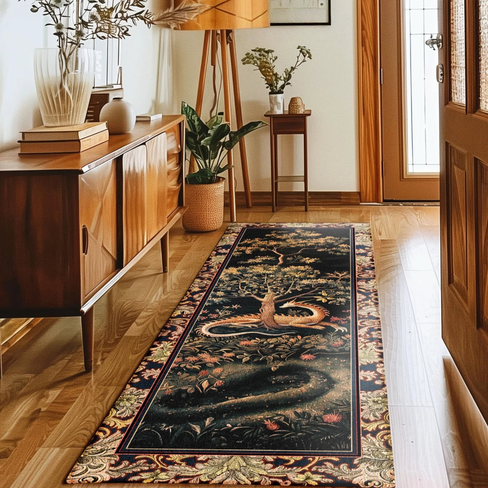 Ancient Dragon Art Area Rug Folklore Home