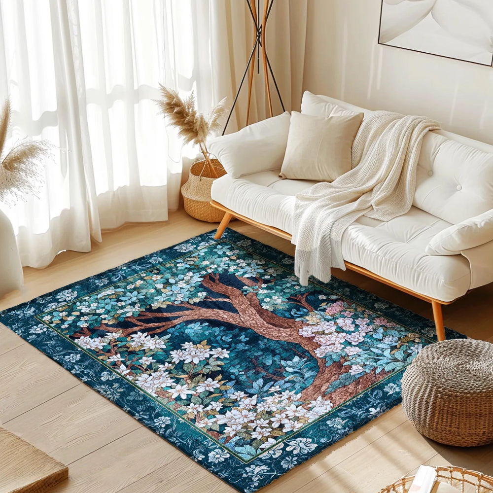 Bohemian Tree Rug Woodland Magical Folklore