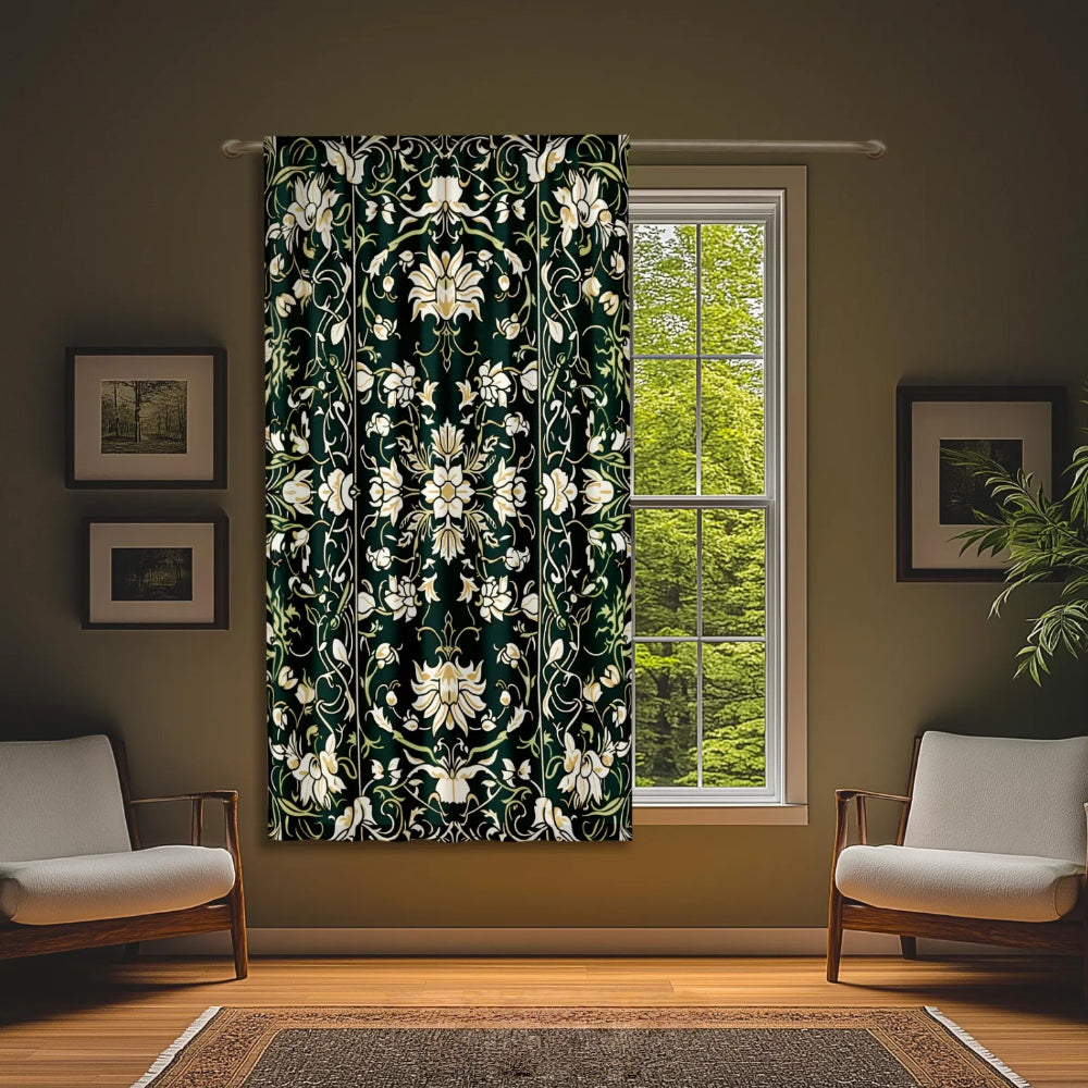 Forest Green Blackout Curtains Renaissance Revival Art