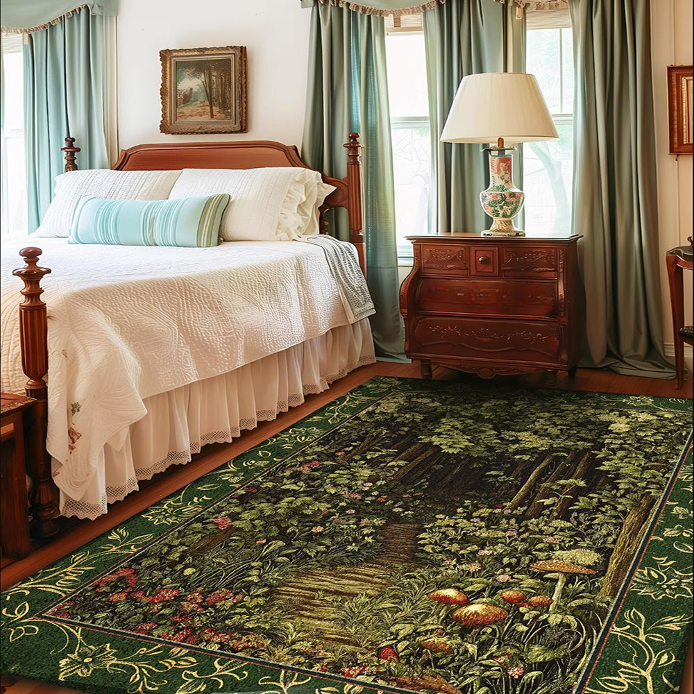 Fairytale Forest Botanical Accent Rug Machine Washable