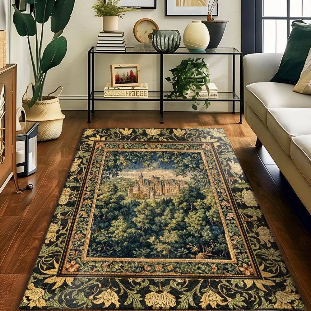 Ethereal Fairytale Fantasy Castle Rug