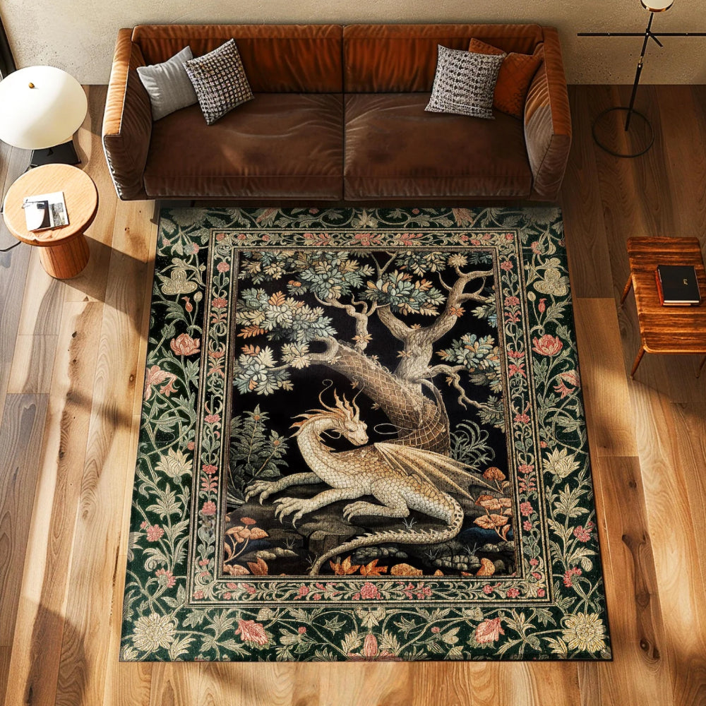 Dark Academia Gothic Decor Rug