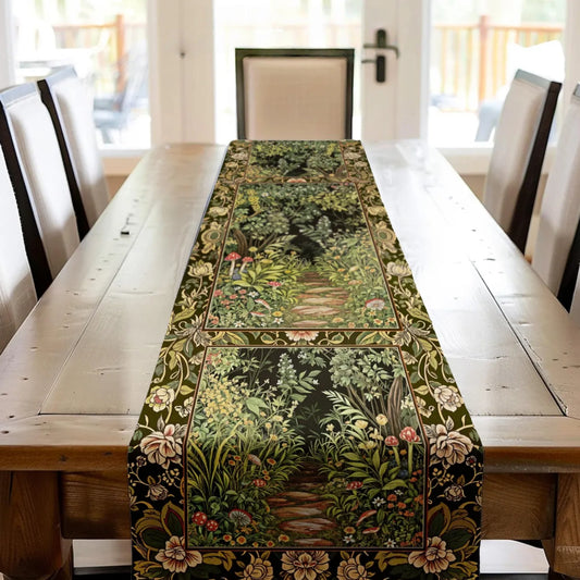 Forest Mystical Table Runner Forest Inspired Botanical Aesthetic
