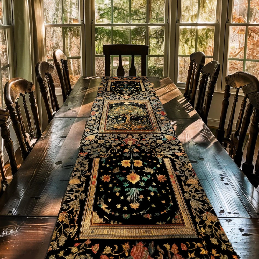 Tree of Life Fairytale Inspired Table Runner Gothic Magical
