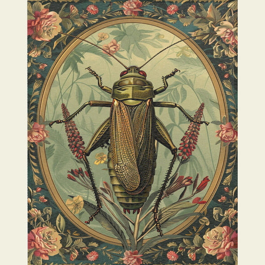 Grasshopper Insect Rug