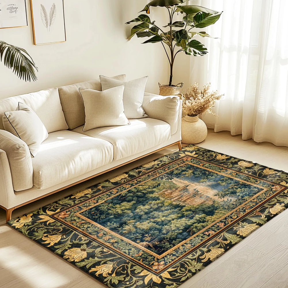 Ethereal Fairytale Fantasy Castle Rug