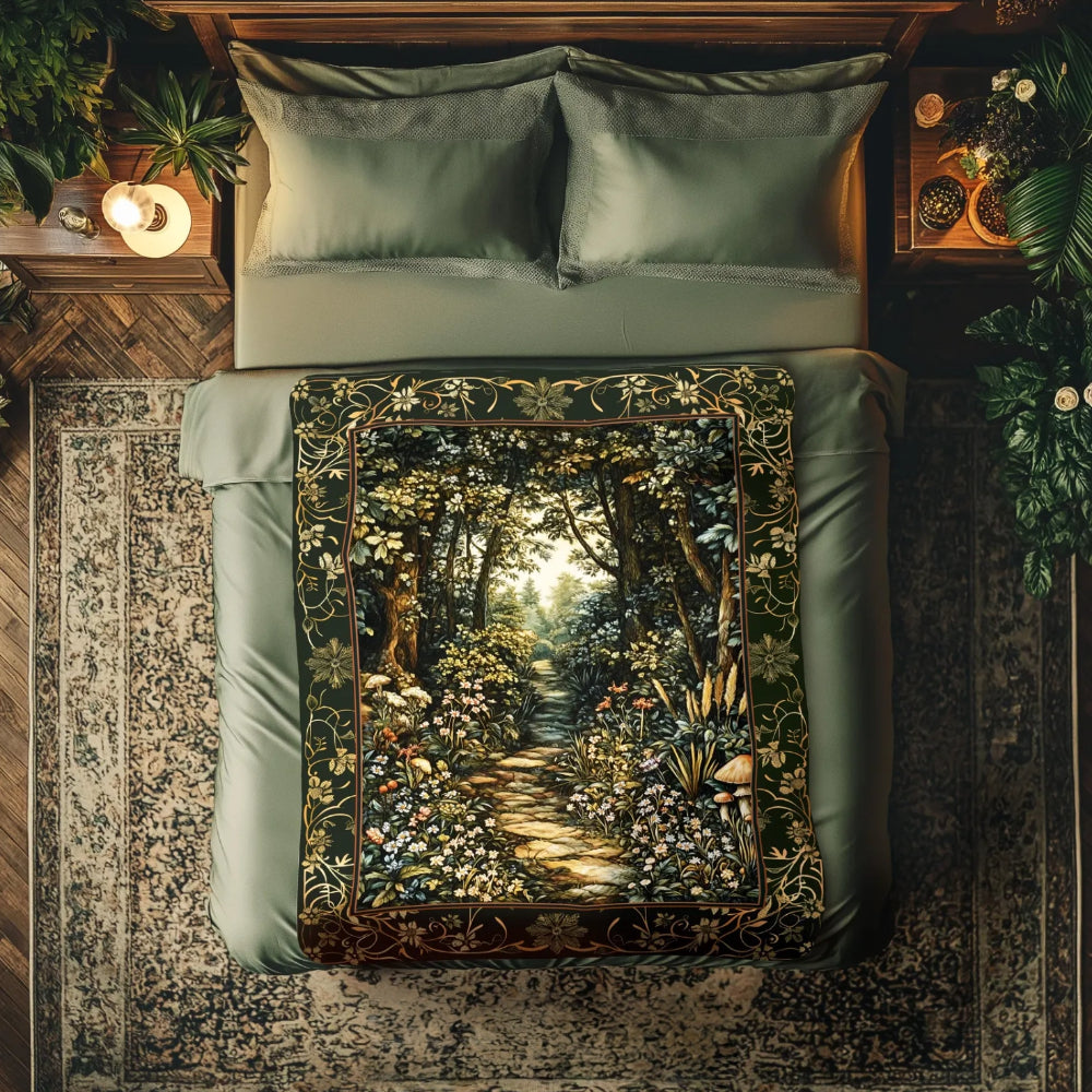 Fairy Meadow Forest Blanket Mystic Academia
