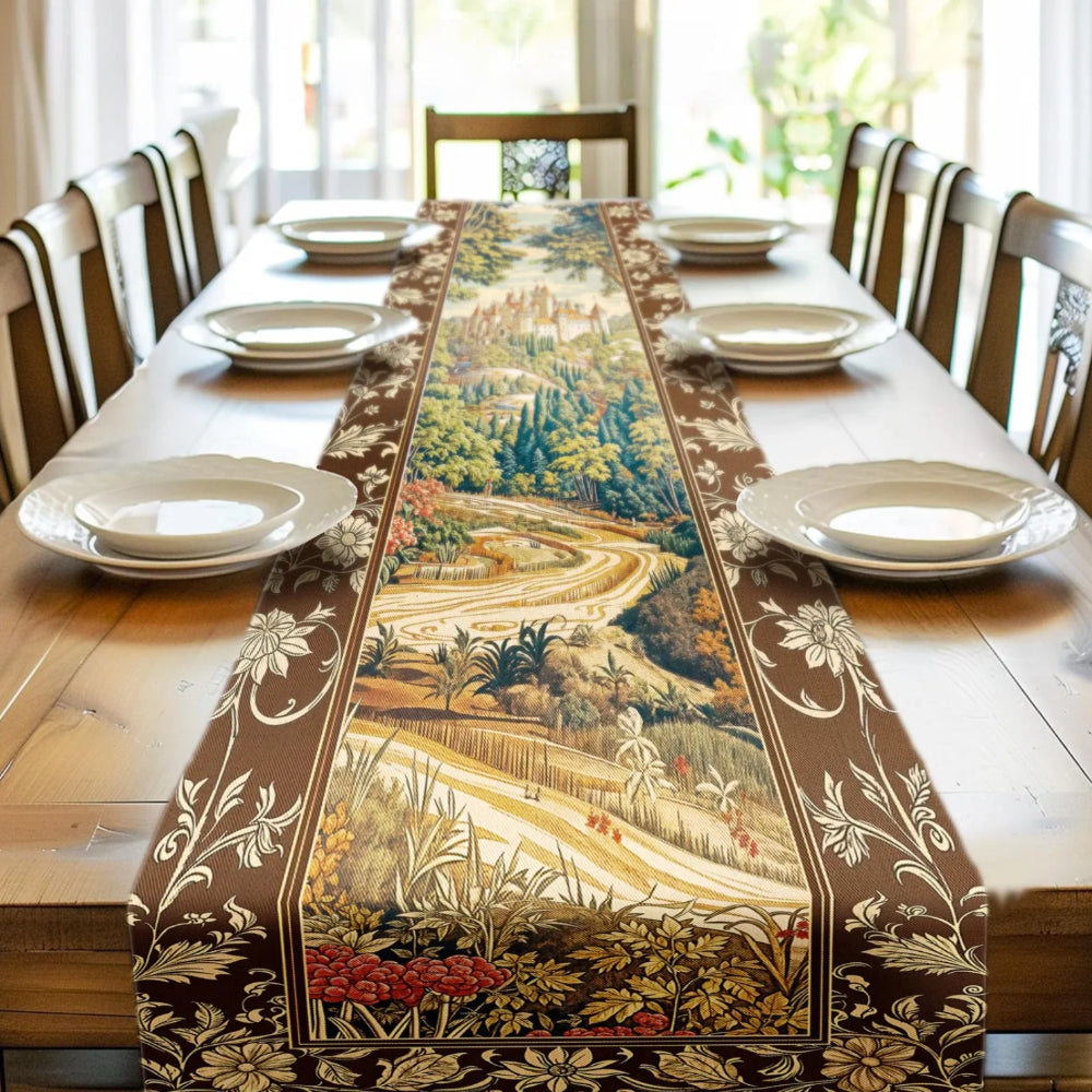Fairytale Castle Table Runner Woodland Fairycore Magical