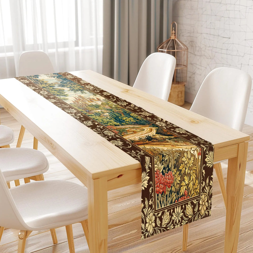 Fairytale Castle Table Runner Woodland Fairycore Magical